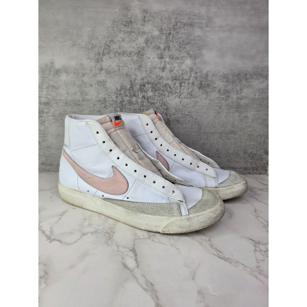 Nike‎ Blazer Mid 77 Vintage Womens White Pink Foam BQ6806-108 Size 8.5 No Laces*